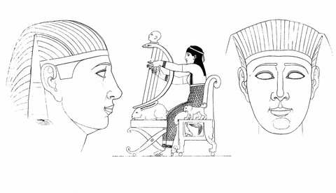 Egyptian Female Coloring Page